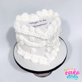 Heart Vintage Piping Cake